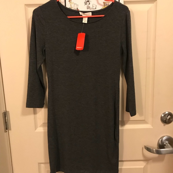 Forever 21 Dresses Grey Tight Dress Poshmark